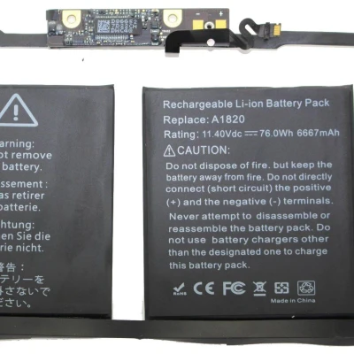 Afbeelding van batterij geschikt voor de Apple Macbook Pro 15 &quot;Retina 2016 A1820 en A1707