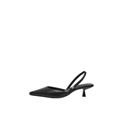 Afbeelding van ONLY Onlcoco 4 Pu Slingback Noos damessandalen, zwart.