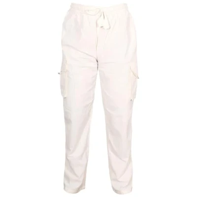 Afbeelding van SHOPOHOLIC FASHION Effen cargobroek met elastische tailleband voor heren, Crème