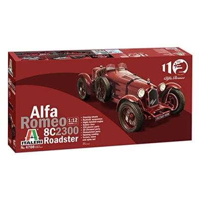 Afbeelding van 1:12 Italeri 4708 Alfa Romeo 8C 2300 Roadster Plastic Modelbouwpakket