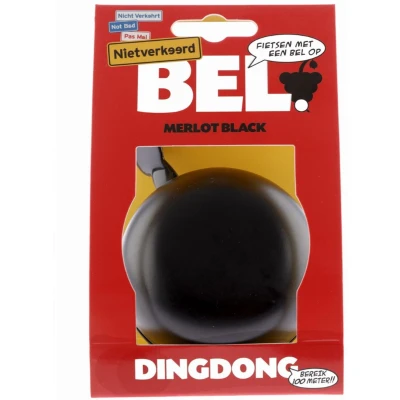 Afbeelding van Fietsbel Ding Dong NietVerkeerd ø80mm merlot black