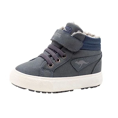 Afbeelding van Kangaroos KAVU III Unisex Sneakers hoog voor kinderen, Maat: 27, Dark navy/grey Imitatieleer/ textiel