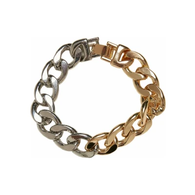 Afbeelding van Urban Classics Armband, Heren, Maat: L/XL, Gold silver