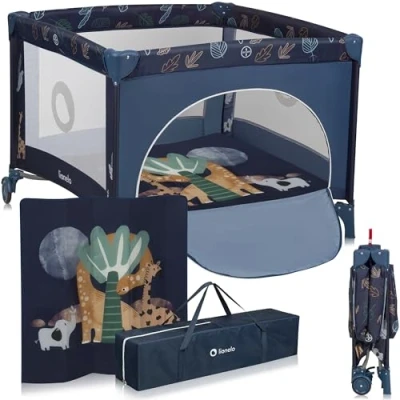 Afbeelding van Lionelo Bonnie Kinderbox Kinderbed tot 15 kg Zijwanden van luchtige gaas Ruime speelruimte Systeem voor snel in en opvouwen Meegeleverde draagtas
