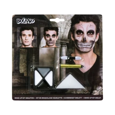 Afbeelding van Boland Schminkset Doodskop Carnaval, Halloween, Themafeest Halloween schmink Horror Skull