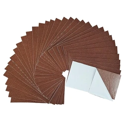 Afbeelding van 33 vellen vilt, zelfklevend, zelfklevende achterkant, verschillende kleuren, voor knutselen, naaien, schoolprojecten, 10 x 20 cm, bruin