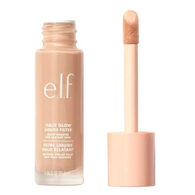 Afbeelding van e.l.f. Cosmetics Halo Glow vloeibaar filter met hyaluronzuur, middelgroot, 31,5 ml