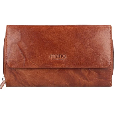 Afbeelding van mano Aurona Portemonnee, Dames, Maat: One Size, Cognac