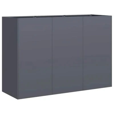 Afbeelding van Plantenbak 120x40x80 cm koudgewalst staal antracietkleurig