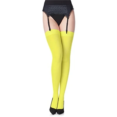 Afbeelding van Merry Style MS GB 799 Dames Hold Up Kousen 40 Denier licht glanzend elastisch Polyamide Pistachio M / L