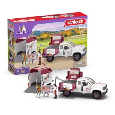 Afbeelding van Schleich Mobile Tierärztin mit Anhänger