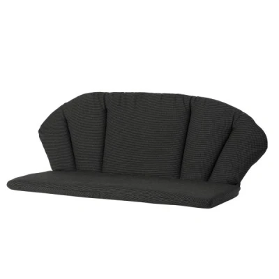 Afbeelding van Madison Elegance Bankkussen Rib Black 105x95 Zwart