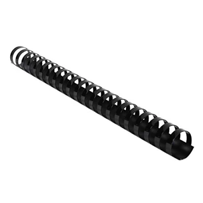 Afbeelding van Exacompta Ref 75701E Bindkammen 25mm dik, 21 ringen, geschikt voor A4 documenten, ca. 150 210 vellen, PVC, zwart (50 stuks)