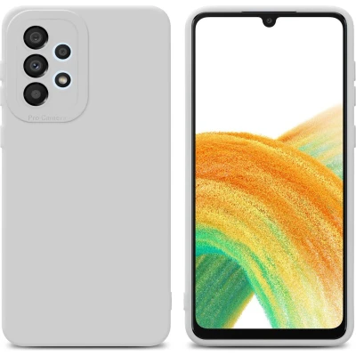 Afbeelding van Cadorabo Hoesje geschikt voor Samsung Galaxy A32 4G in Fluid WIT Beschermhoes gemaakt van flexibel TPU silicone Cover Case