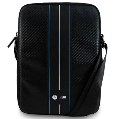 Afbeelding van BMW Carbon Blue Stripes Tablet Tas (Geschikt voor Scherm tot 10 Inch) Zwart