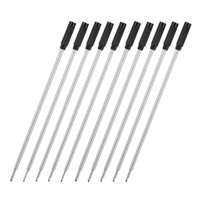 Afbeelding van MengRan 10 balpenvullingen 11,4 cm, middelste punt 1 mm, zwarte inkt