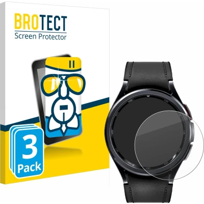 Afbeelding van BROTECT Screenprotector voor Samsung Galaxy Watch 6 Classic (47 mm) Folie Beschermfolie Beschermglas transparant (3 Stuks)
