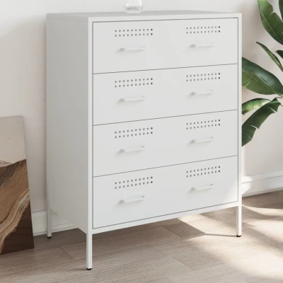 Afbeelding van Dressoir 68x39x89 cm staal wit