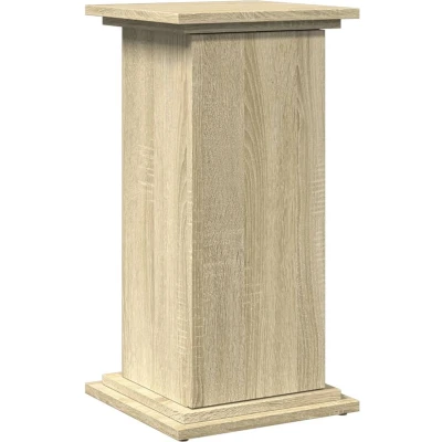 Afbeelding van vidaXL Sokkel met opbergruimte 31x30x60 cm bewerkt hout sonoma eiken