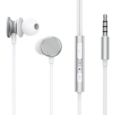 Afbeelding van Joyroom Wired Series JR EW03 bedrade in ear hoofdtelefoon zilver