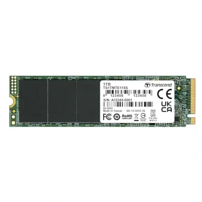 Image de Transcend 115S SSD 1 To interne M.2 2280 (recto verso) PCIe 3.0 x4 (NVMe)