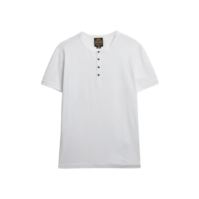 Afbeelding van Superdry SLUB Short Sleeve Grandad Tshirt basic, Heren, Maat: Small, Optic