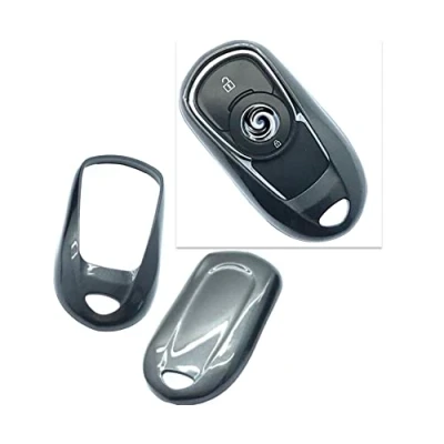 Afbeelding van Nordecco Glanzende harde hoes, compatibel met sleutelloze autosleutel Opel Vauxhall Insignia MK 2 2017 2018 B Mark Grand Sport (grijs)