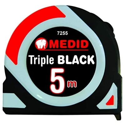 Afbeelding van Medid 7255 meter drievoudig zwart