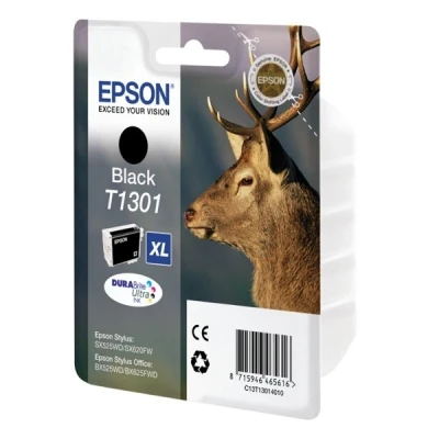 Image de EPSON Cartouche d&#039;encre T1301 Noir Cerf (C13T13014012)