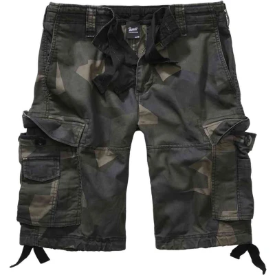 Afbeelding van Brandit Vintage Shorts, Heren, Maat: 7XL, darkcamo