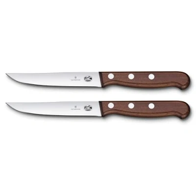 Afbeelding van Victorinox Wood Steakmessen set van 2 met recht lemmet en esdoornhouten handvat