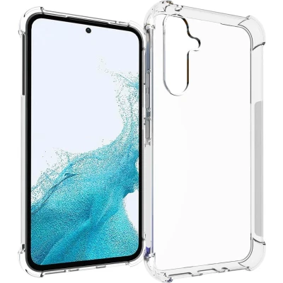 Afbeelding van iMoshion hoesje Geschikt voor Samsung Galaxy A54 (5G) Siliconen Design Transparant / Hearts All Over Black
