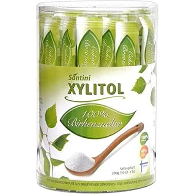 Afbeelding van Xylitol in zakjes, 40 x 5 g, 200 SANTINI