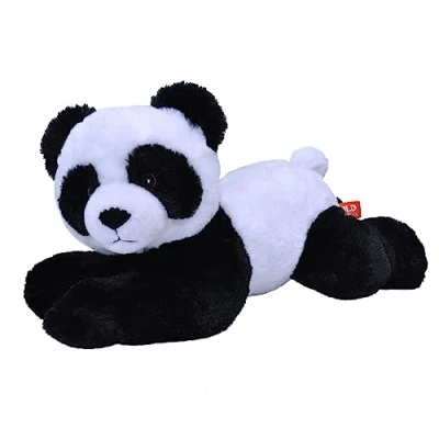 Afbeelding van Wild Republic Knuffel Panda Ecokins Junior 30 Cm Pluche Wit/zwart
