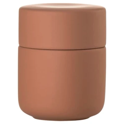 Afbeelding van Zone Denmark Ume potje met deksel terracotta