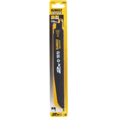 Afbeelding van DeWalt Accessoires Reciprozaagblad 2X BiM 228x4,2mm extra dik, hout DT2307L QZ