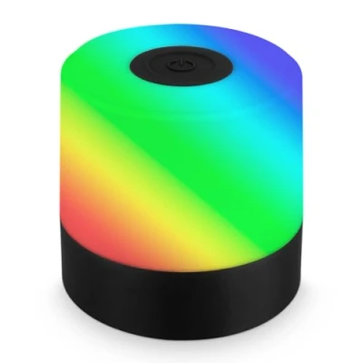 Afbeelding van BRILONER Draadloze mini led tafellamp met aanraking, dimbaar, RGB licht + W, bedlamp, leeslamp, campinglamp, tafellamp, batterijlamp, lamp