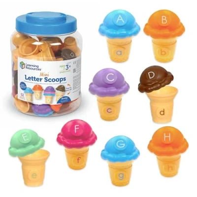 Afbeelding van Learning Resources Mini ballen, alfabetspeelgoed, leren, spellen, kleursorteren, leren van letters, vanaf 3 jaar, LER6797