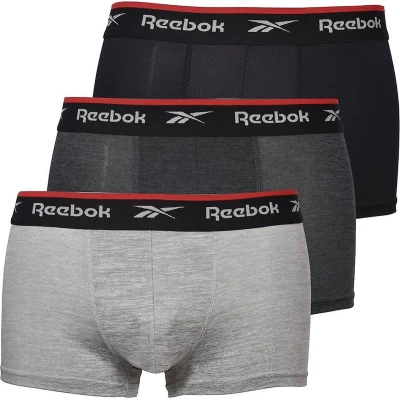 Afbeelding van Reebok Redgrave 3 PACK Onderbroeken, Heren, Maat: Large, Black charcoal grey marl