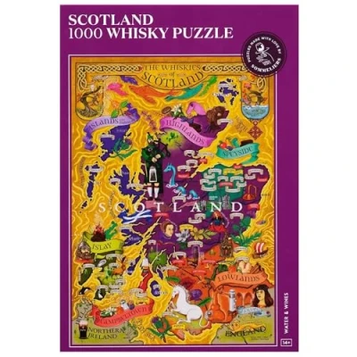 Afbeelding van Scotland Whisky Puzzle 1000 pieces 48 x 68 cm legpuzzel stuks gemaakt door sommeliers