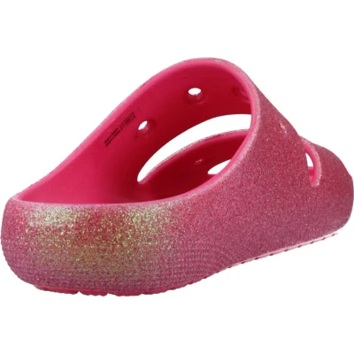 Afbeelding van Crocs Classic Iridescent Muiltjes, Dames, Maat: 38 39, Dragon fruit Kunststof