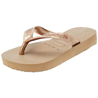Afbeelding van Havaianas Top Tiras (Mini Me) teenslippers voor meisjes, Rose Gold.