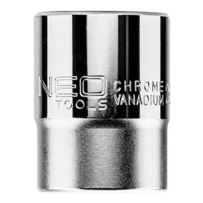 Afbeelding van NEO TOOLS 08 307 Steeksleutelelement 3/4 3124 28 mm Chroom vanadium staal Zeskant