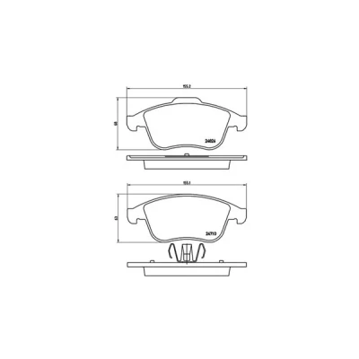 Afbeelding van MAGNETI MARELLI 363700468047 Remblokkenset Zonder slijtage waarschuwingscontact RENAULT: Clio 4, MEGANE 3 Grandtour, LAGUNA Grandtour