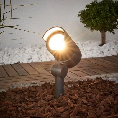 Afbeelding van Lucande LED prikspot Beatrix, antraciet, aluminium, 45,7cm