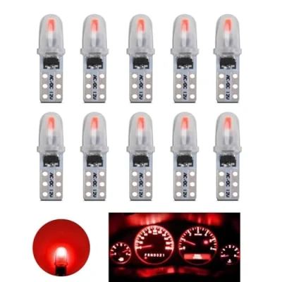 Afbeelding van YOUNLEN T5 Set van 10 led lampen 2721 27 37 286 PC74 voor auto dashboard binnenverlichting 12 V 0,6 W 3014 chips