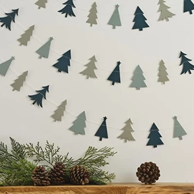 Afbeelding van Kerstboompjes Groentinten 5 meter
