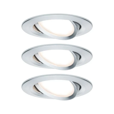 Afbeelding van Paulmann Pr EBL set Coin Slim dim rond zw gedr/alu