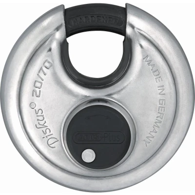 Afbeelding van Abus Plus 20/70 RVS discushangslot verschillend sluitend 70 mm