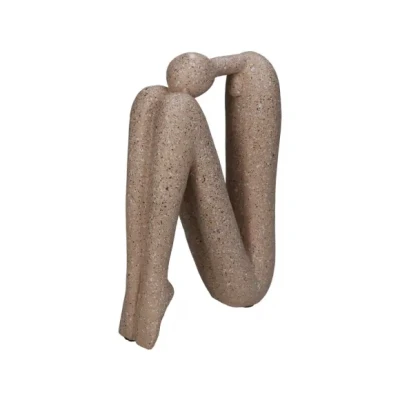 Afbeelding van Woonexpress Deco Beeld Human Polyresin Naturel 14x20x6 cm (BxHxD)